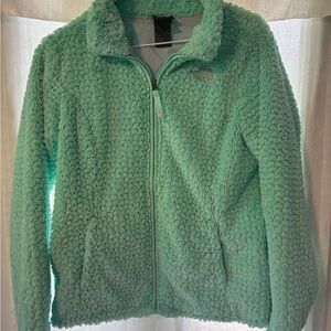 Girls Teal North Face Fleece Jacket